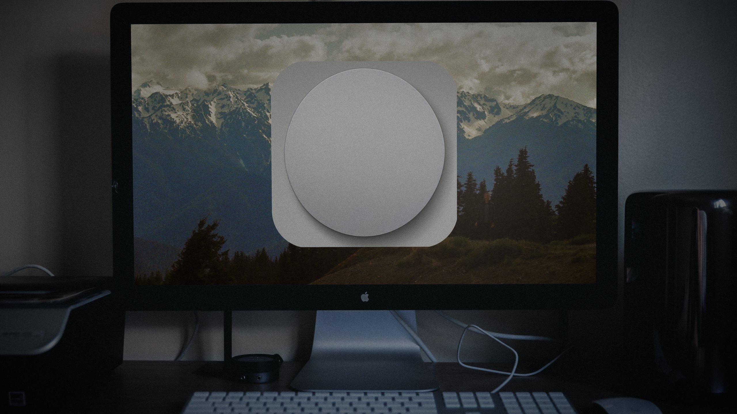 Mockup of App on iMac