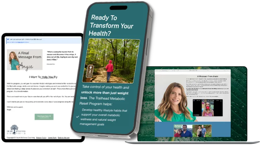 Trailhead adventure outfitter mockups displayed across devices.
